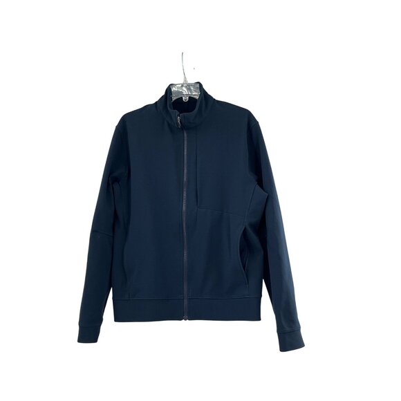 Lululemon SoJourn Mens Navy Full-Zip Jacket Size L Stretch Fabric - Picture 1 of 4